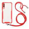 Чехол Acrylic Neck Lanyard для Xiaomi Redmi 9A - красный