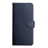 Кожаный чехол-книжка Genuine Leather Fingerprint-proof для Samsung Galaxy M33 - синий