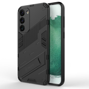 Протиударний чохол Punk Armor з підставкою на Samsung Galaxy S23+ 5G - чорний