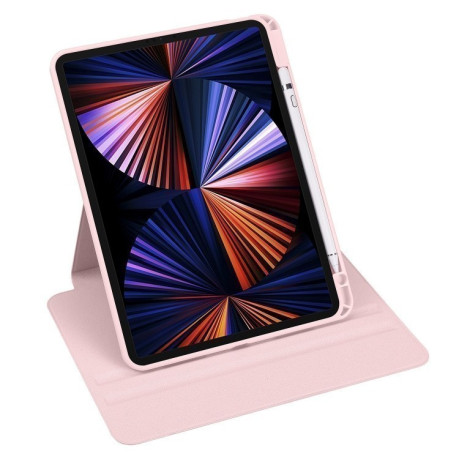 Чохол-книжка Acrylic 360 Degree Rotation Holder Leather для iPad Pro 13 2024 - рожевий