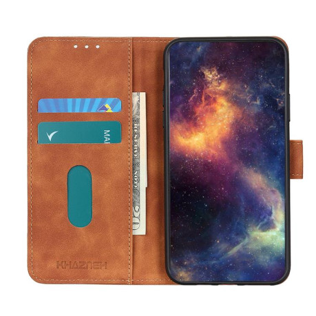 Чохол-книжка KHAZNEH Cowhide Texture на Motorola Moto G15 4G/G05 - коричневий