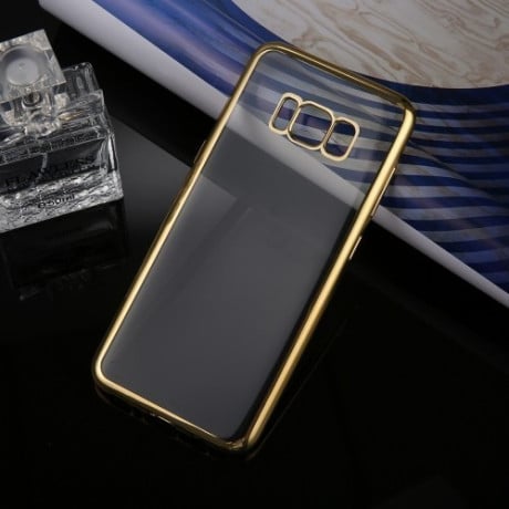 Силіконовий чохол Electroplating Frame для Samsung Galaxy S8/G950- золотий