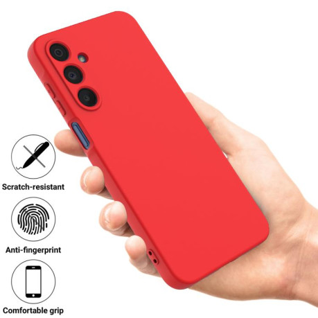 Силиконовый чехол Solid Color Liquid Silicone на Samsung Galaxy M16 / F16 - красный