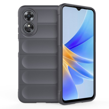 Силіконовий чохол Magic Flannel для OPPO A17 4G Global - темно-сірий