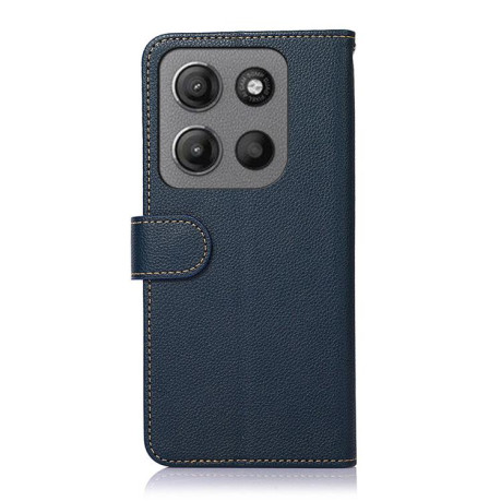 Чохол-книжка KHAZNEH Litchi Texture для Motorola Moto G15 4G / G05 - синій