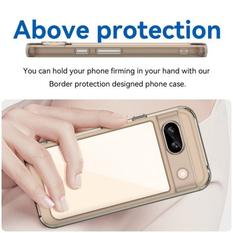 Протиударний чохол Colorful Acrylic Series для Google Pixel 8a - прозоро-сірий