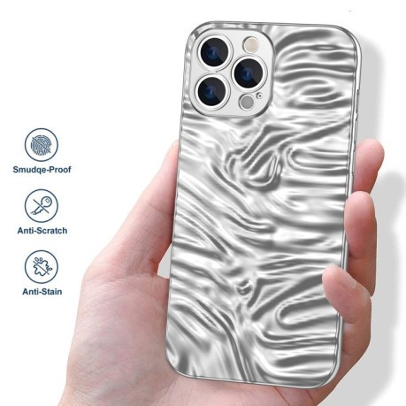 Чохол протиударний Wave Electroplating для iPhone 14 Pro Max - сріблястий