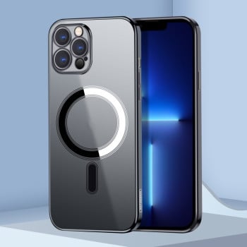 Протиударний чохол Classic Electroplating (Magsafe) для iPhone 11 - чорний