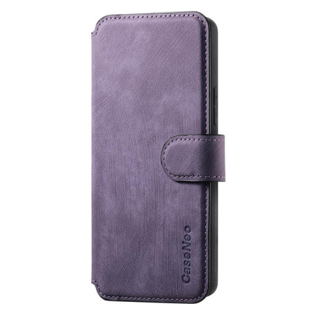 Чехол-книжка CaseNeo MagSafe RFID Anti-theft Retro Leather для Realme GT7 Pro - фиолетовый