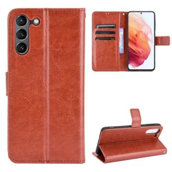 Чохол-книжка Retro Crazy Horse Texture Samsung Galaxy S21 FE - коричневий
