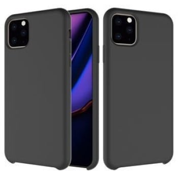 Силиконовый чехол Solid Color Liquid на iPhone 11 Pro Max - черный