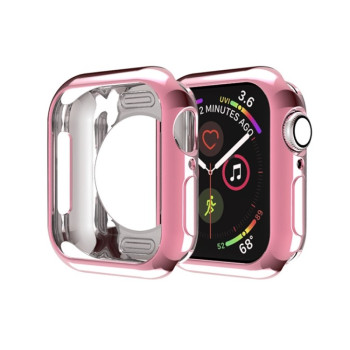 Противоударная накладка Round Hole для Apple Watch Series 3 / 2 / 1 42mm - розовая