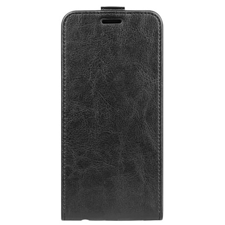 Чехол R64 Texture Single Vertical Flip Leather для iPhone 16e - черный