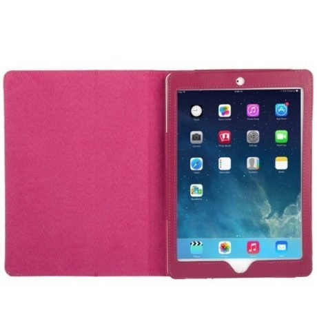 Чохол Litchi Texture Case пурпурно-червоний для iPad Air
