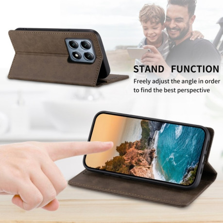 Чохол-книжка Business Solid Color Magnetic RFID Leather на Xiaomi 14T Pro - коричневий