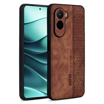Чохол AZNS з 3D-тисненням та м'яким покриттям Skin Feel на Xiaomi Poco M7 4G 169mm - коричневий