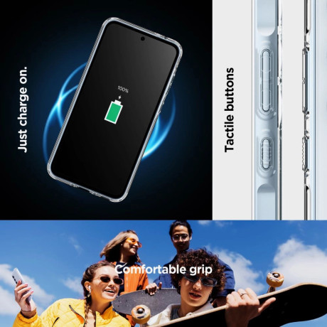 Оригинальный чехол Spigen Ultra Hybrid для Samsung Galaxy A35 5G - transparent