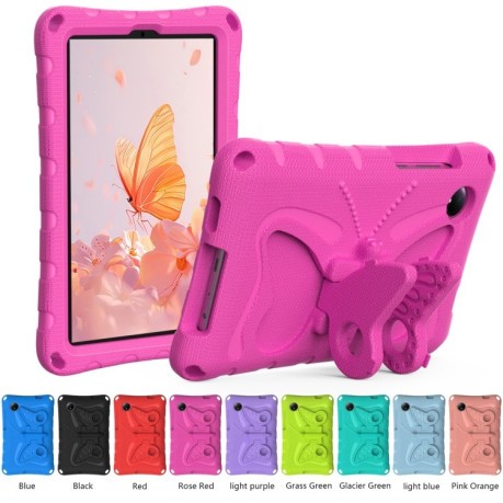 Протиударний чохол Butterfly Bracket EVA для Xiaomi Redmi Pad SE 8.7 2024 - пурпурно-червоний