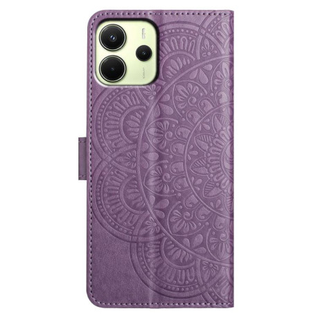Чохол-книжка Flower Embossed Leather Xiaomi Redmi Note 14 4G 164.48mm - фіолетовий
