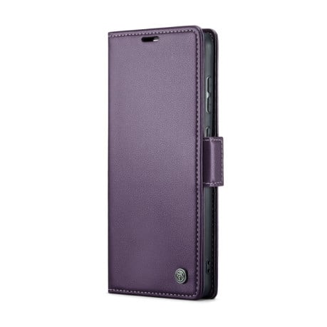 Чохол-книжка CaseMe 023 Butterfly Buckle Litchi RFID Anti-theft Leather для Samsung Galaxy A35 5G - фіолетовий