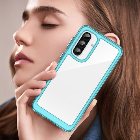 Противоударный чохол Colorful Acrylic Series для Samsung Galaxy A56 5G - синий