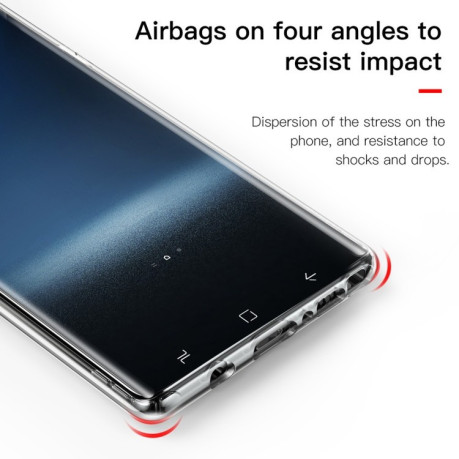 Противоударный чехол Baseus Safety Airbags на Samsung Galaxy Note 9-прозрачный