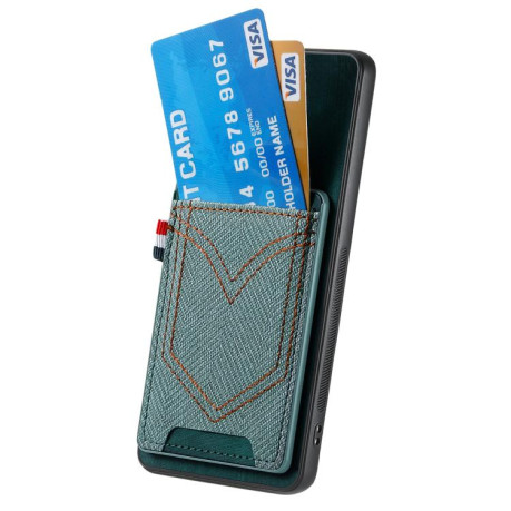 Чехол Denim Texture Leather Skin на Realme 14 Pro+ - зеленый