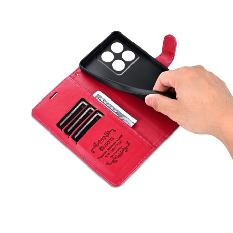 Чохол-книжка AZNS Magnetic Calf на Xiaomi 14T Pro - червоний
