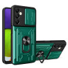 Протиударний чохол Sliding Camshield Card для Samsung Galaxy A05s - зелений