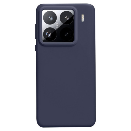 Силіконовий чохол Solid Color Liquid на Xiaomi 15 Pro - синій