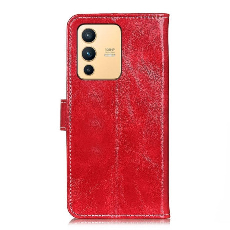 Чохол-книжка Magnetic Retro Crazy Horse Texture на Vivo S12/V23 5G - червоний