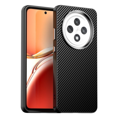 Ударозащитный чехол Carbon Fiber Series IMD на OPPO Reno12 F/12FS - черный