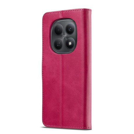 Чохол-книжка LCIMEEKE Calf Texture на Xiaomi Poco 8 Pro/Redmi Note 15 Pro+ 5G Global 163.3mm — червоний