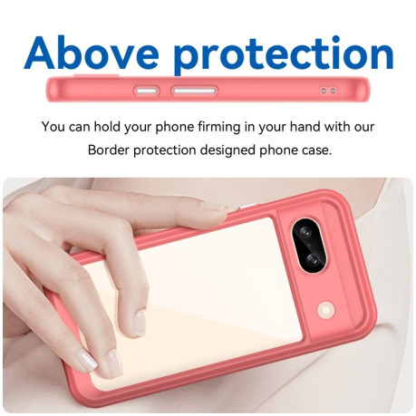 Противоударный чохол Colorful Acrylic Series для Google Pixel 8a - красный