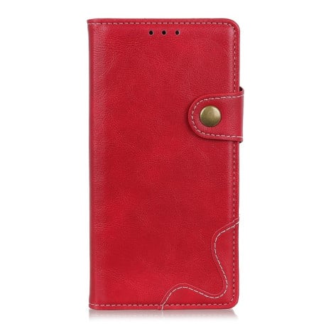 Шкіряний чохол-книжка S-Type Stitching Calf для Samsung Galaxy M53 5G - червоний
