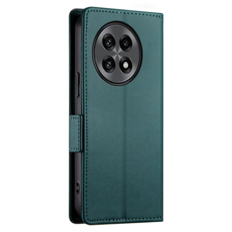 Чехол-книжка Side Buckle Magnetic Frosted Leather для OnePlus 13R/Ace 5/Ace 5 Pro - зеленый