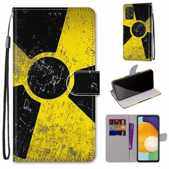 Чохол-книжка Coloured Drawing Cross для Samsung Galaxy A53 5G - Yellow and Black Signs