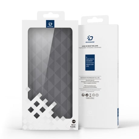 Чохол-книжка DUX DUCIS Fitt Series TPU + PU Texture Series для Samsung Galaxy Fold 6 5G - сірий