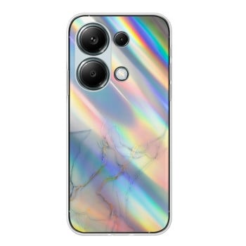 Противоударный чехол Laser Marble Pattern для  Xiaomi Redmi Note 13 Pro 4G Poco M6 Pro 4G - серый