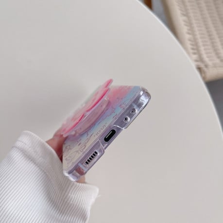 Протиударний чохол Transparent Painted для Samsung Galaxy Flip 6 5G - кольоровий