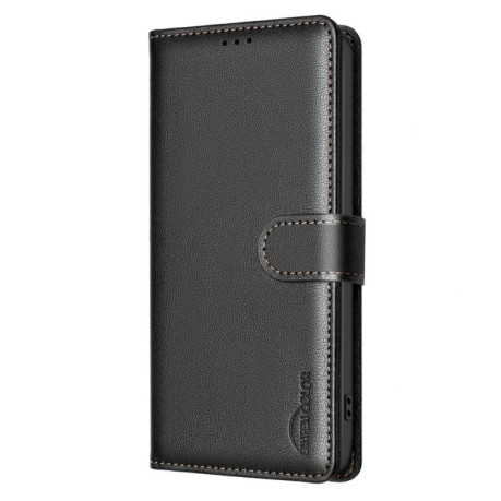 Чохол-книжка Litchi Texture RFID Anti-theft Leather для Motorola Edge 60 Pro - чорний