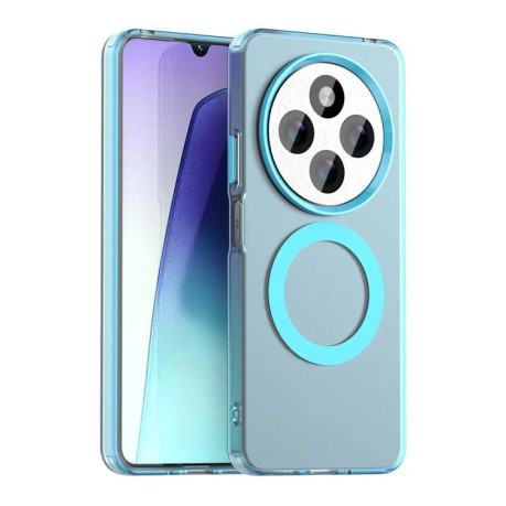Противоударный чехол MagSafe Holder PC Hybrid для Xiaomi Redmi 14C 4G/Poco C75/Redmi A4 5G - синий