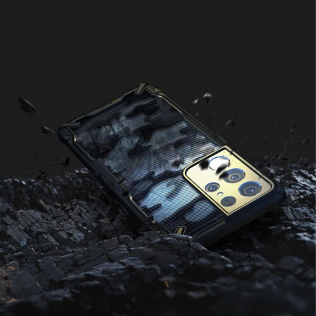 Оригінальний чохол Ringke Fusion X Design durable на Samsung Galaxy S21 Ultra - Camo Black