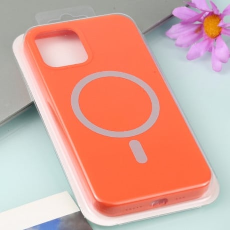 Противоударный чехол Nano Silicone (Magsafe) для iPhone 13 Pro Max - оранжевый