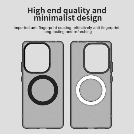 Противоударный чехол MagSafe Holder PC Hybrid для Xiaomi Redmi Note Redmi Note 14S/ 13 Pro 4G / POCO M6 Pro 4G - черный