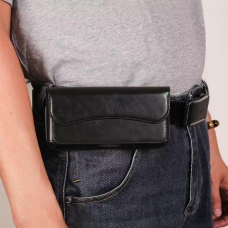 Универсальный чехол Belt Loop Cell  для диагонали до 7.2 с креплением на пояс и магнитной застежкой - черный