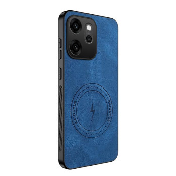 Магнітний чохол Wanlonfeng SD з текстурою наппа на OPPO Reno15 Pro 5G Global — синій