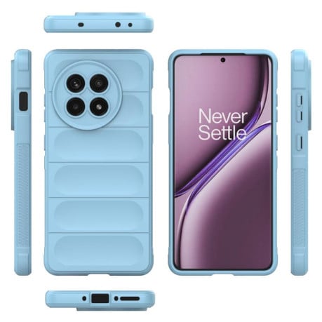 Силіконовий чохол Magic Flannel для OnePlus 13R/Ace 5/Ace 5 Pro/Ace 5 Pro - блакитний