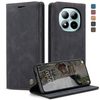 Чехол-книжка CaseMe-013 многофункциональный с кармашком на карт на Xiaomi Poco M8 Pro/Redmi Note 15 Pro+ 5G Global  — чёрный