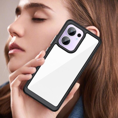 Противоударный чохол Colorful Acrylic Series для OPPO Reno13 F - черный